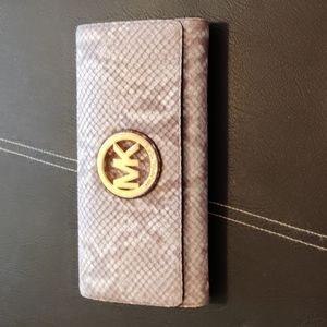Michael Kors snakeskin wallet